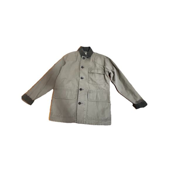 BUCK MASON Men’s Olive Marsh Fern High Desert Canvas Work Button Jacket Small - Picture 1 of 16